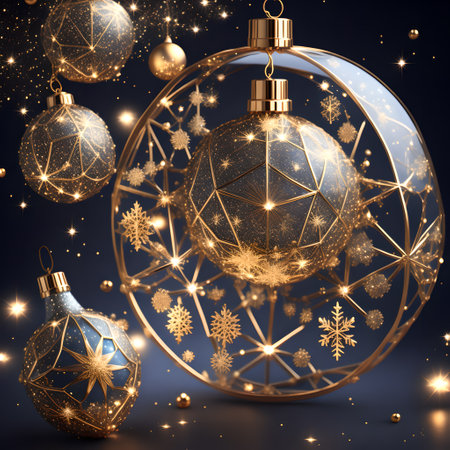 Bauble constellation arrange festive christmas wallpaper pictureの素材