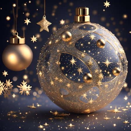 Bauble constellation arrange festive christmas wallpaper pictureの素材
