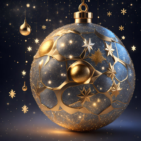 Bauble constellation arrange festive christmas wallpaper pictureの素材