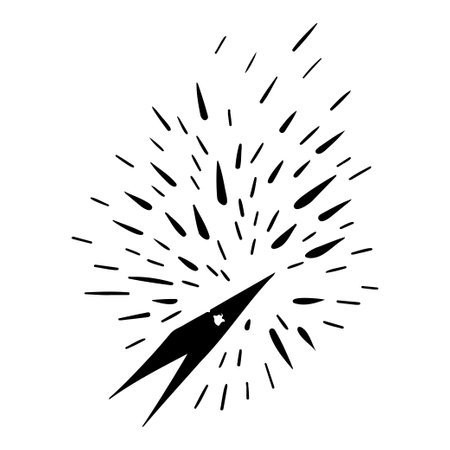 Star cosmos space abstract illustration sketch hand draw elementのイラスト素材