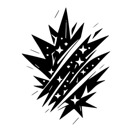 star cosmos space illustration sketch hand draw element black