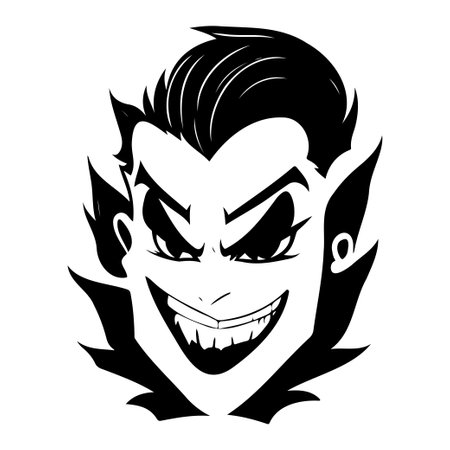 halloween vampire scary illustration sketch hand draw elementのイラスト素材