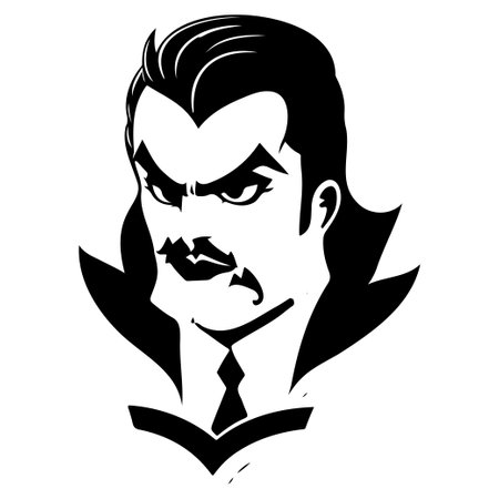 halloween dracula scary illustration sketch hand draw elementのイラスト素材