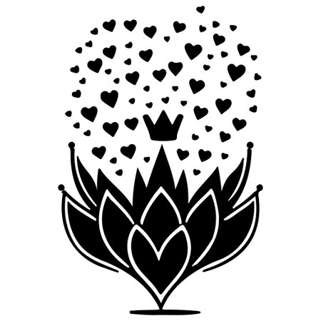 Doodle abstract sketch Love Heart illustration sketch hand draw elementのイラスト素材