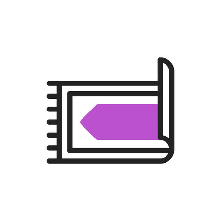 Rug icon duotone purple black ramadan illustration symbolのイラスト素材
