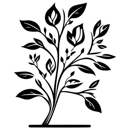 blossom flower illustration sketch elementのイラスト素材