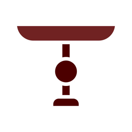 Table icon solid brown elementのイラスト素材