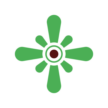 tree icon solid green brown elementのイラスト素材