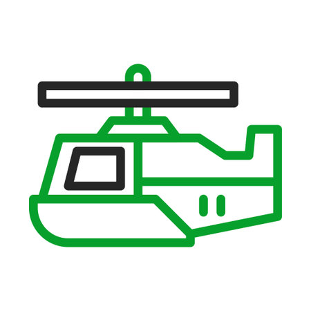 Helicopter icon, transportation and aviation concept.のイラスト素材