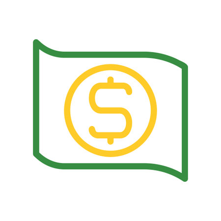 Dollar sign on flag icon. Concept of finance, investment, and banking.のイラスト素材