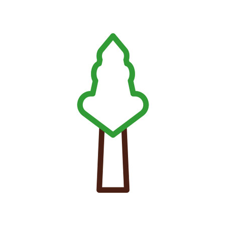 Simple tree icon. Concept of nature, ecology, and environment.のイラスト素材