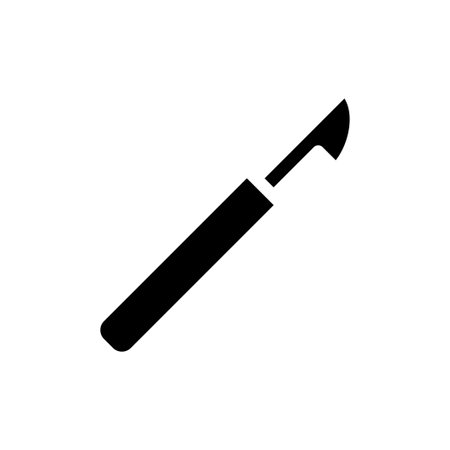 Surgical scalpel icon. Concept of surgery, medical, and healthcare.のイラスト素材