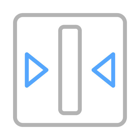 Mirror Image Icon, Flip Horizontal Symbol, Reflection Conceptのイラスト素材
