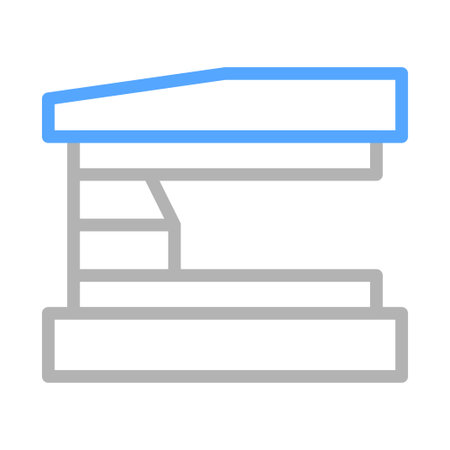 Scanner icon for scanning documents. Concept of office work, digitization, and technology.のイラスト素材