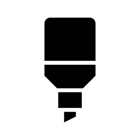 Highlighter pen icon. Concept of highlighting, marking, and emphasizing.のイラスト素材