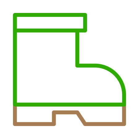 Outline icon of a work boot. Concept of safety, protection, and construction.のイラスト素材