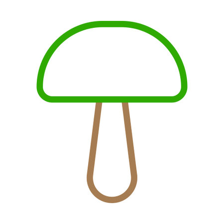 Mushroom icon illustration. Concept of nature, food, and vegetarianism.のイラスト素材