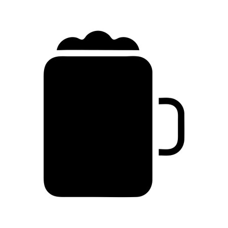 Beer mug icon. Concept of alcohol, celebration, and party.のイラスト素材