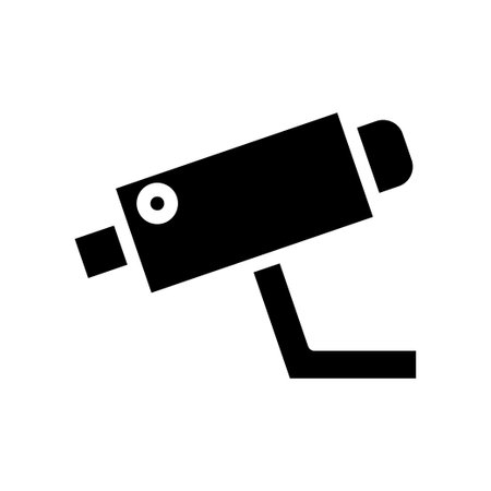 Security camera icon. Concept of surveillance, safety, and protection.