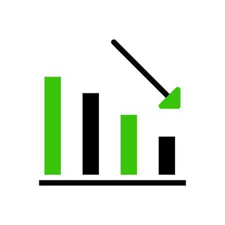 Decreasing Graph, Business Decline, Financial Loss, Market Downturn