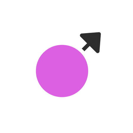 Male symbol with arrow.  Simple, modern, and minimalist design.のイラスト素材