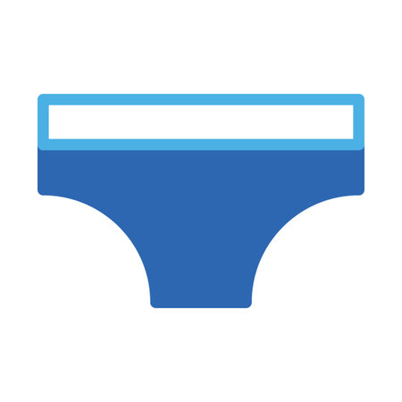 Simple Icon of Women's Underwear.  Concept of Basic Undergarment.のイラスト素材