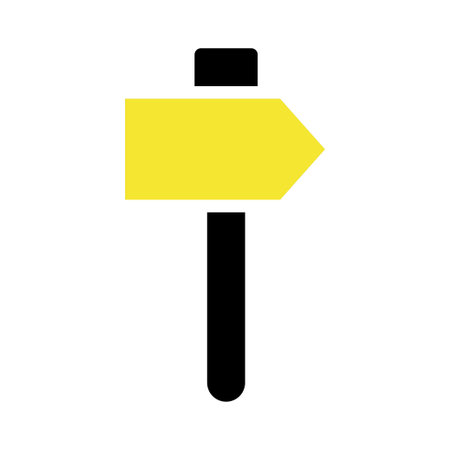 Direction Sign, Wayfinding, Arrow Sign, Road Sign, Guidance, Navigationのイラスト素材