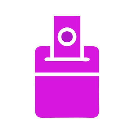 Purple Icon of a Pocket or Wallet with Money.  Concept of Finance, Payment, and Carrying.のイラスト素材