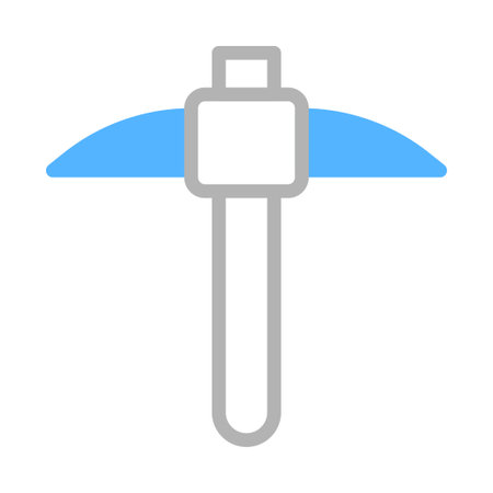 Pickaxe icon. Mining tool. Excavation symbol.