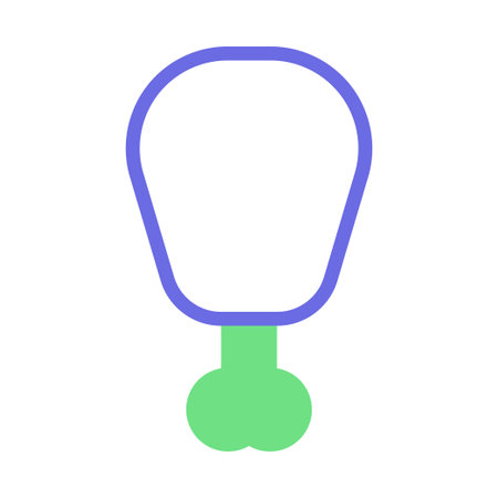 Chicken drumstick icon. Concept of food, restaurant, and cuisine.のイラスト素材