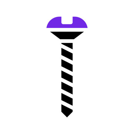 Screw Icon.  Construction, Repair, and Fixing Concept.のイラスト素材
