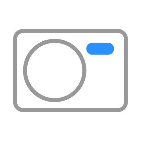 Camera Icon, Photography, Digital Camera, Photo, Capture, Image, Graphic, Outline, Simple, Minimalist, Modern, Flat Designのイラスト素材