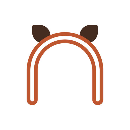 Cute cartoon devil horns headband.  Fun accessory for kids and adults.のイラスト素材