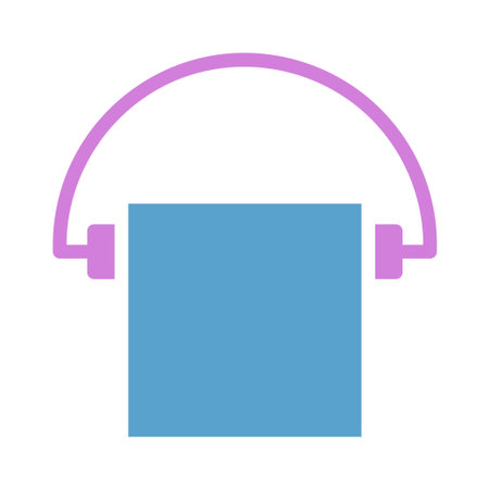 A simple, minimalist illustration of a bucket with a handle in blue and pink colors.のイラスト素材