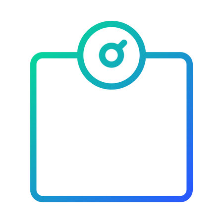 Gradient weight scale icon, symbolizing health and fitness progress.のイラスト素材