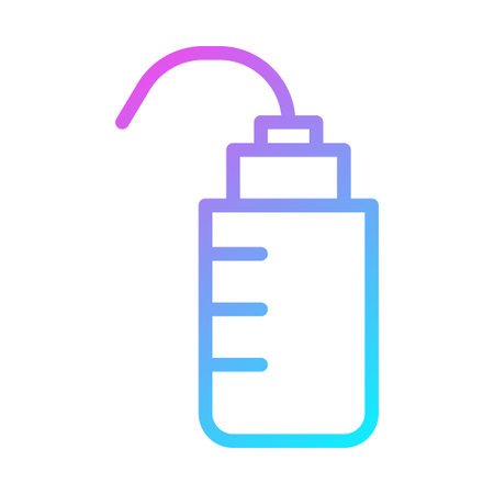 Gradient liquid dispenser vector icon design. Bottle for hygiene conceptのイラスト素材