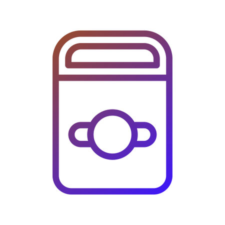 An isolated gradient style bank vault icon design. Perfect for financial or security related projects.のイラスト素材