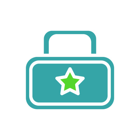 Secure star icon, digital safety and protection symbol.のイラスト素材