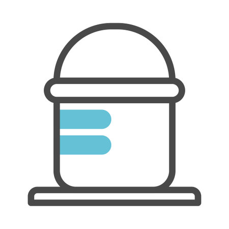 A minimalist icon depicting a water tank, suitable for industrial or technological themes. Clean, simple, and visually effective.のイラスト素材