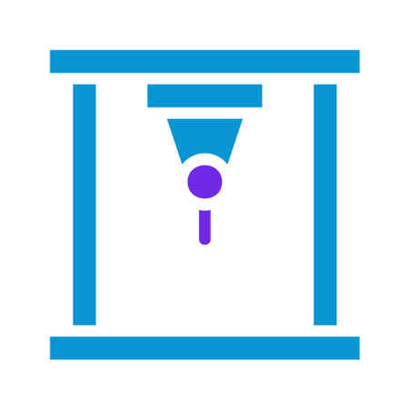 A modern flat icon of laboratory equipment, ideal for illustrating scientific research and...