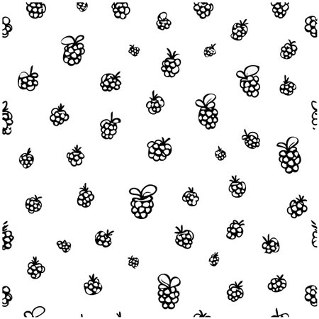 A minimalist and playful pattern featuring hand-drawn raspberries. Perfect for adding a touch of...