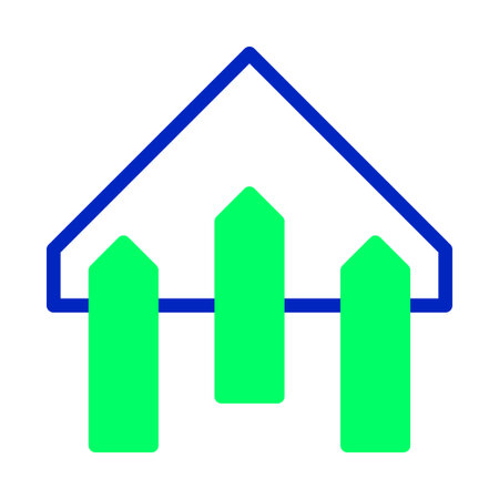 Abstract emblem portraying a minimalistic home structure. Emphasizing a contemporary design with bold colors and simplistic shapes, suitable for real estate or architecture.のイラスト素材