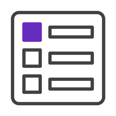 A minimalist checklist icon symbolizes organization and task management. Use this for UI designs...