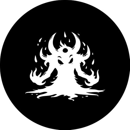 Stylized depiction of a mystic creature, evoking a sense of mystery and wonder. This symbolic image captivates attention, making it perfect for projects needing a dash of mystic fantasy.のイラスト素材