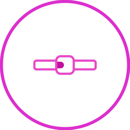 Clean, modern purple toggle switch icon centered on a white background. Perfect for UI design, app interfaces, and technology-themed graphics.のイラスト素材
