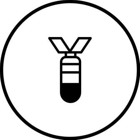 A minimalist black and white icon of a medal with a ribbon, perfect for symbolizing achievement, recognition, or victory in various designs.のイラスト素材