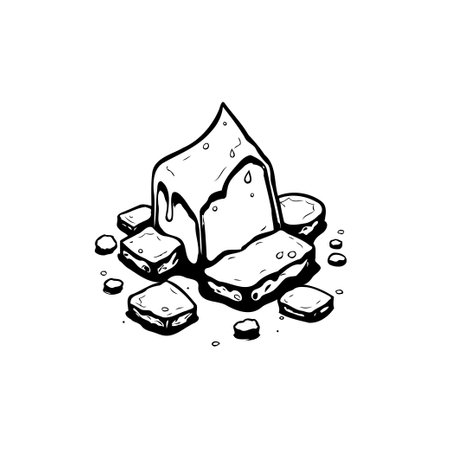 A minimalist illustration of a dessert treat. Perfect for adding a touch of sweetness to your project with its simple yet charming design.のイラスト素材