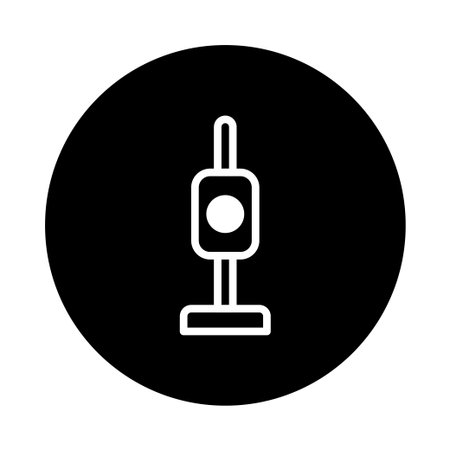 A boxing training equipment icon in a black circle, symbolising boxing, focus and exercise concepts related to fitness and health.のイラスト素材