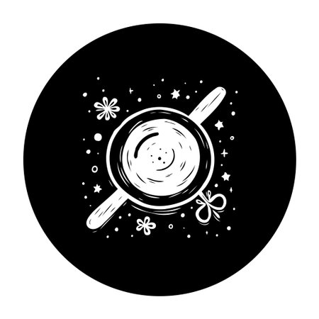 This is a charming coffee cup illustration, surrounded by stars and a bow, conveying warmth and relaxation. Perfect for adding a cozy and artistic touch to any design.のイラスト素材