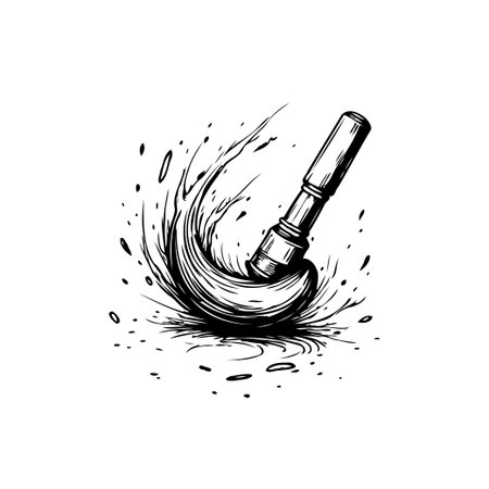 This artistic brushstroke design captures the essence of creativity. With expressive strokes and elegant movement, it's perfect for adding a touch of artistry to any project.のイラスト素材